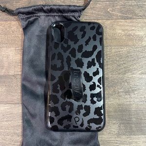 iPhone X midnight leopard loopy case